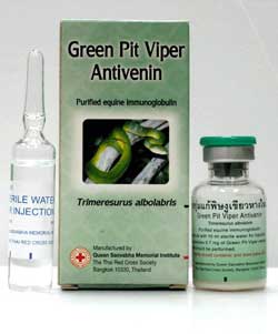 Green Pit Viper Antivenin on Snake-Wine-Cobra.com
