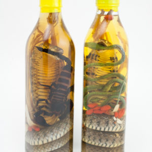 VIETNAMESE SNAKE WINE AND SCORPION WINE BOTTLES COMBO, ORDER A SNAKE WINE AND A